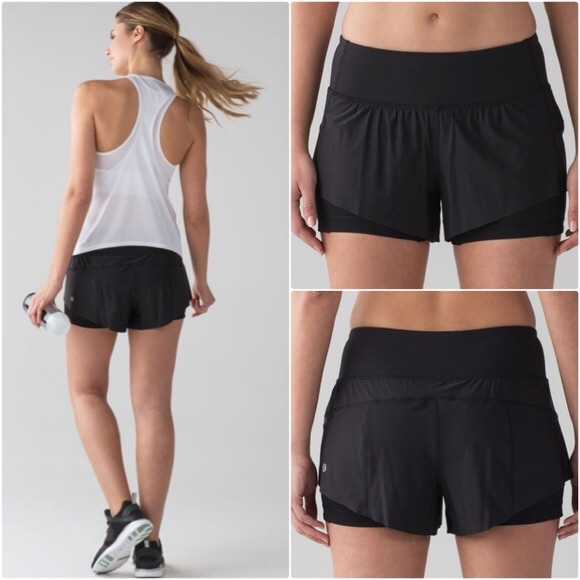 lululemon shorts with spandex underneath